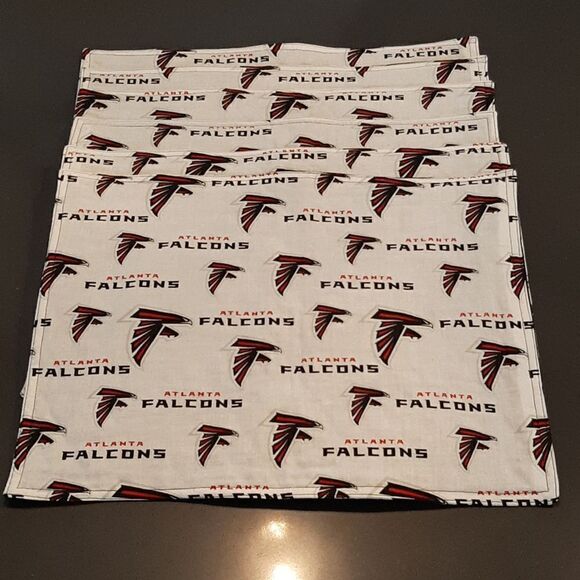 Atlanta Falcons Cloth Place Mats Set of 6 - Picture 1 of 4